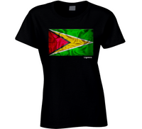 Guyana Flag Ladies T Shirt