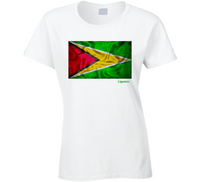 Guyana Flag Ladies T Shirt