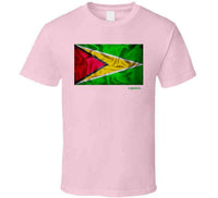 Guyana Flag Ladies T Shirt