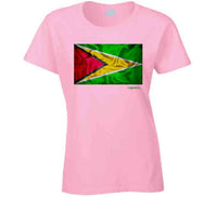 Guyana Flag Ladies T Shirt