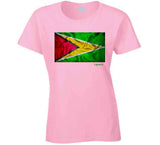 Guyana Flag Ladies T Shirt